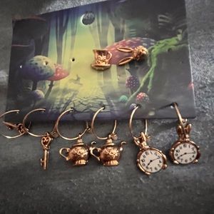Alice in wonderland earrings